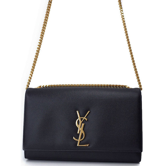 Saint Laurent Classic Kate Monogram Satchel Shoulder Bag Black - Picture 1 of 8